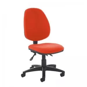 image of Jota high back asynchro operators chair with no arms - Tortuga Orange