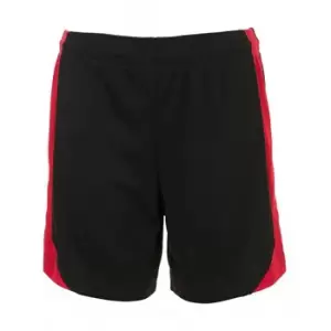 Image of SOLS Childrens/Kids Olimpico Football Shorts (8 Years) (Black/Red)