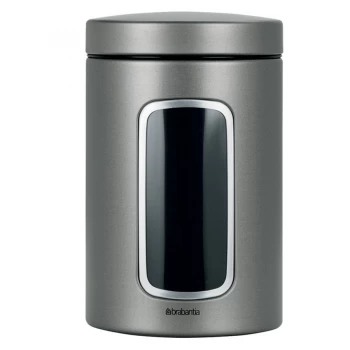 image of Brabantia Window Canister - Platinum