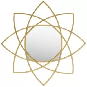 Image of Farran Gold Finish Wall Mirror