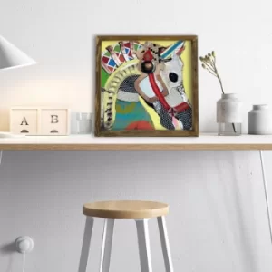 Image of MZM472 Multicolor Decorative Framed MDF Painting