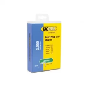 Image of Tacwise 140 Galvanised Staples 12mm (Pack 2000)
