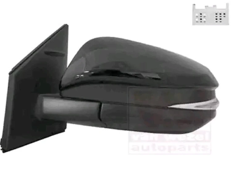 Image of VAN WEZEL 5473807 Wing mirror * HAGUS * Left, Heatable, Over-paintable Outside Mirror (50)