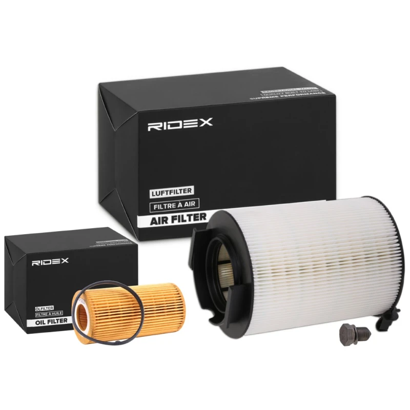Image of RIDEX 4055F19172 Filter Set with gaskets/seals Filter Set (4055)