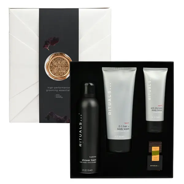 image of Rituals Homme Medium Gift Set 15 ml + 70 ml + 2 x 200ml