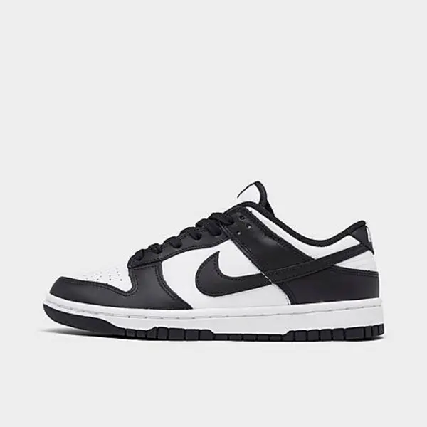 image of Nike Womens Dunk Low Trainers White Black White F, 9.5