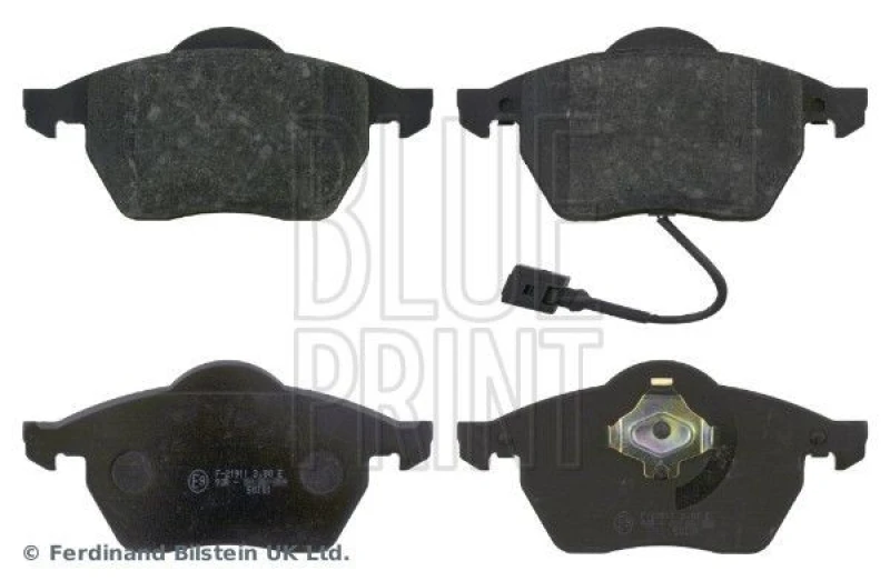 Image of Blue PRINT Brake pad set Blue PRINT ADV184232