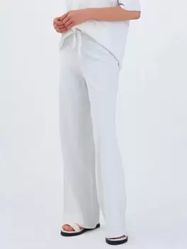 image of Aligne Fletcher Wide Long Knitted Trouser In Eco Viscose