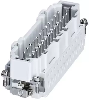 Image of Phoenix Contact Hc-B 24-I-Ut-M Rectangular Male Insert, 24Pos, Screw