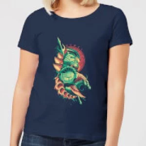 Image of Aquaman Xebel Womens T-Shirt - Navy - L
