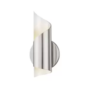 image of Evie 1 Light Wall Sconce Polished Nickel