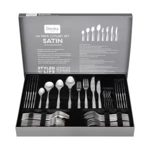 Image of Satin 44 Piece Cutlery Set