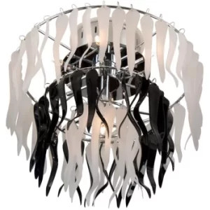 image of Likit 7 Light Semi Flush Light Chrome