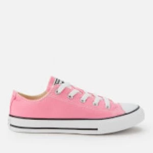 image of Converse Kids Chuck Taylor All Star Ox Trainers - Pink - UK 12 Kids