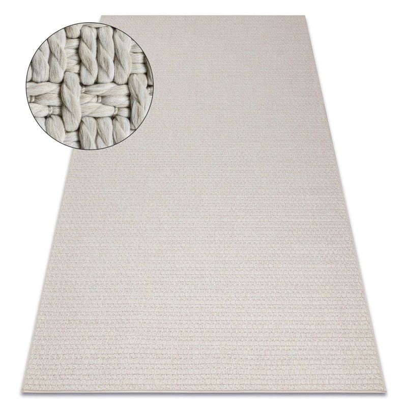Image of RugsX Carpet Origi 3561 Cream - Flat-Woven Sisal String 155X220 Cm