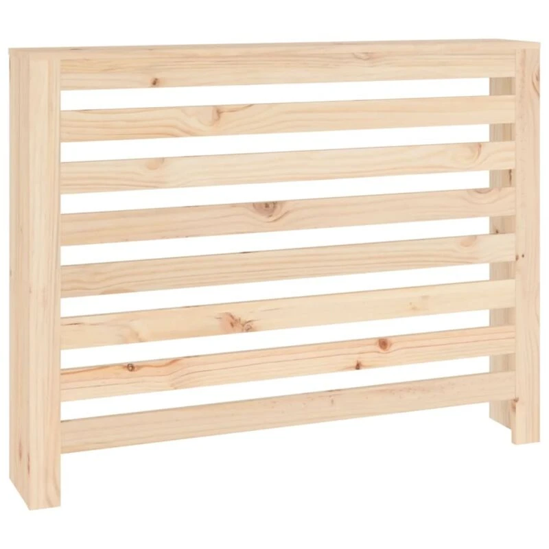 Image of Vidaxl Radiator Cover 108.5X19X84cm Solid Wood Pine, Brown 822596