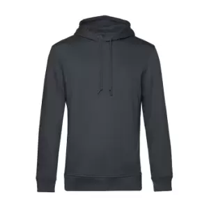 Image of B&C Mens Organic Hooded Sweater (2XL) (Asphalt)
