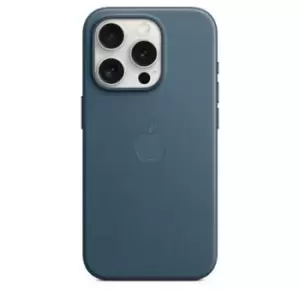Image of iPhone 15 Pro Apple FineWoven Case with MagSafe MT4Q3ZM/A - Pacific Blue