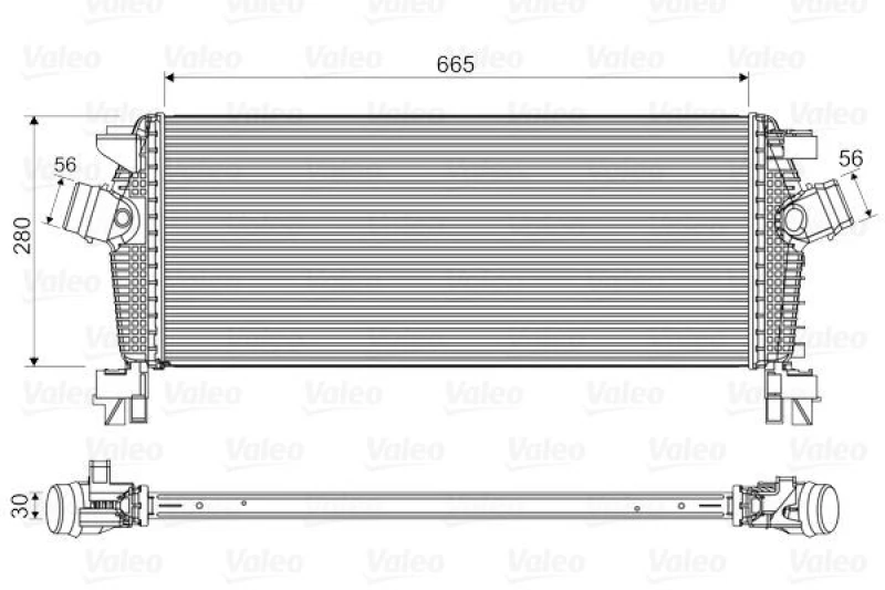 Image of Intercooler VALEO 818566