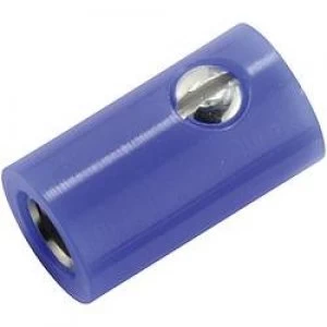 image of Mini jack socket Socket straight Pin diameter 2.6mm Blue