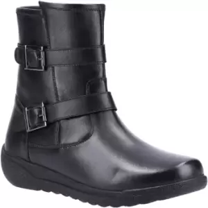 image of Fleet & Foster Womens Zambia Zip Up Leather Mid Boots UK Size 5 (EU 38)