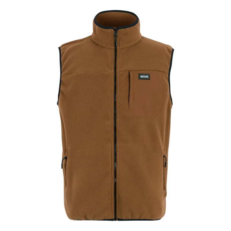 Image of Regatta Regatta Men 'Frankie' Fleece Bodywarmer in Brown Size: 2X-large Brown XXL Male 5063516105466