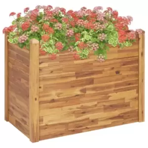 image of Vidaxl Garden Raised Bed 110x60x84cm Solid Acacia Wood