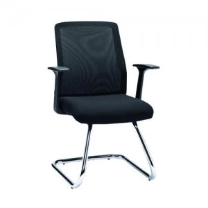 Image of First Visitor Chair With Chrome Frame CH3302BK