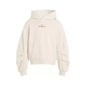 Image of Calvin Klein Jeans Gradient Monogram Hoodie - Beige