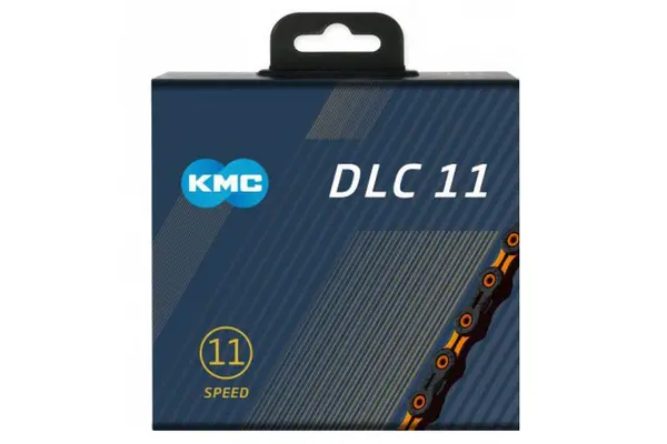 Image of KMC DLC11 Chain 11S 118 Links - Orange