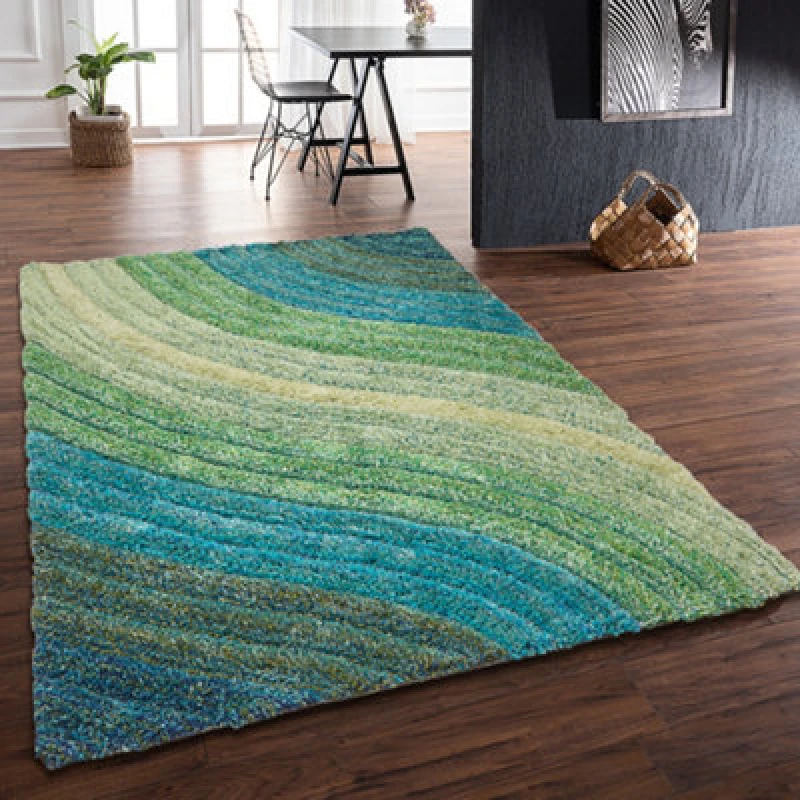 Image of Ds Living Ultra Plush Lena Teal Rug