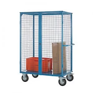 Image of GPC Distribution Truck with Steel Shelves and Doors Blue Capacity: 500 kg