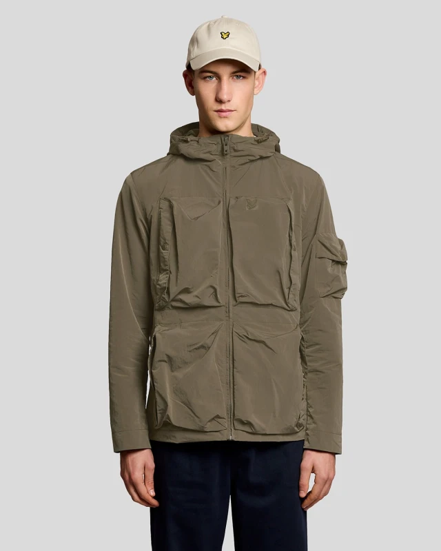 Image of Lyle & Scott Mens Lightweight Windbreaker Jacket in Green