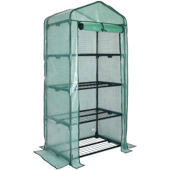Image of Greenhouse Small Hot House 158x49x69cm 4 Ablagen (de) - Gardebruk