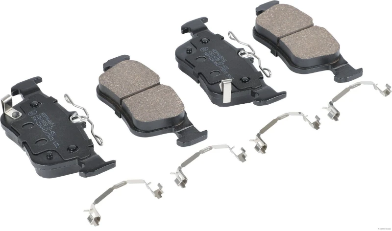 Image of HERTH+BUSS JAKOPARTS J3614030 Brake pad set Rear Axle, with acoustic wear warning Brake Pad Set,disc brake (402)