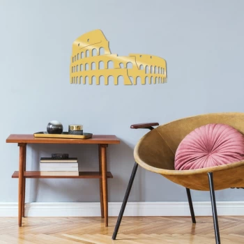 Image of Coless?um Metal Decor - Gold Gold Decorative Metal Wall Accessory