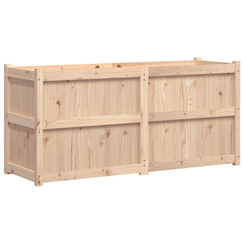 Image of vidaXL Garden Planter 150x50x70cm Solid Wood Pine, Brown 837489