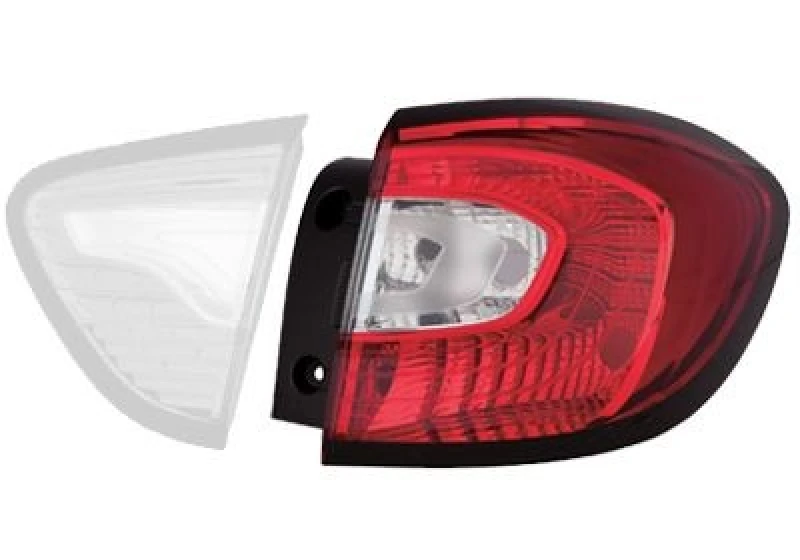 Image of VAN WEZEL 4386922 Rear light Outer section, with bulb holder, Right Combination Rearlight (391)