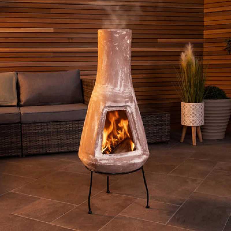 Image of Charles Bentley Snug Large Barcelona Clay Chiminea
