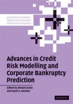 Image of Advances in Credit Risk Modelling and Corporate Bankruptcy Prediction by Stewart Jones Paperback