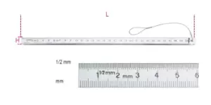 image of Beta Tools 1682HS H-Safe Tethered Flexible Graduated Rule 200mm 016824020