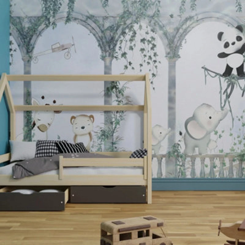 Image of Superfresco Easy Animal Arch Blue Print To Order Fixed Size Mural