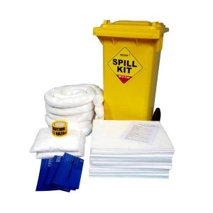 Image of Fentex Oil and Fuel Wheelie Bin Spill Kit 125 litre White