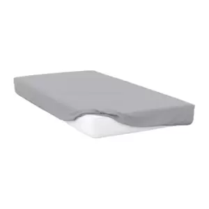 Image of Belledorm 200 Thread Count Egyptian Cotton Fitted Sheet (6ft 6) (Platinum)