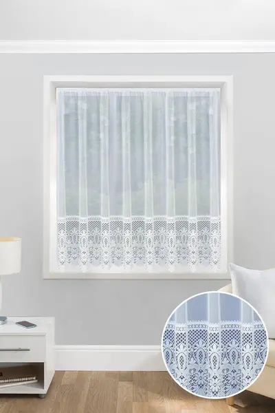 Image of Tyrone Textiles Brazil Heavy Base Lace Net Cut Panel (500 X 137Cm)