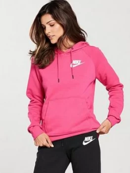 Image of Nike Sportswear Rally Overhead Hoodie Pink Size L Women