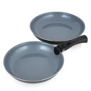 image of Tower Freedom 3 Piece Frying Pan Set Graphite