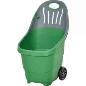 image of Multi Purpose Garden Cart Barrow w/ Handle Wheels, Gardening Tasks, 60L - Outsunny