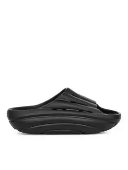 image of UGG Ugg Foamo Wedge Slides - Black, Size 3, Women