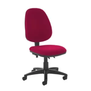 Image of Dams MTO Jota High Back PCB Operator Chair with No Arms - Ocean Blue